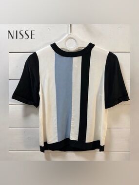 NISSE – Silk Colorblock Top (Size 4 )